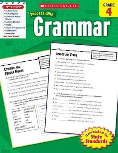 Scholastic Success With Grammar, Grade 4 (Scholastic Success with Workboo - GOOD