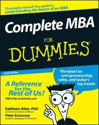 Complete MBA For Dummies - Paperback By Allen, Kathleen - GOOD - image 2