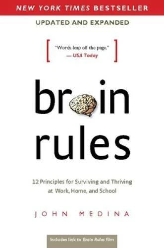 Brain Rules (Updated and Expanded): 12 Principles for Surviving and - VERY GOOD - image 2