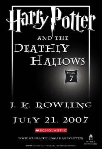 Harry Potter and the Deathly Hallows (Book 7) - Hardcover - VERY GOOD - image 2