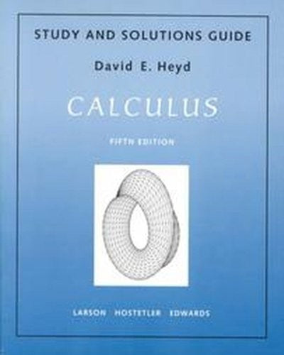 Calculus Study and Solutions Guide, Fifth Edition - Paperback - VERY GOOD