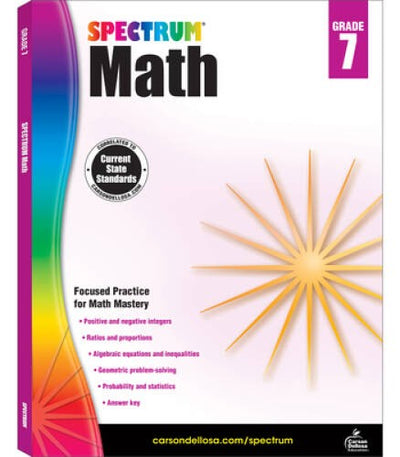 Spectrum Math Workbook, Grade 7 - Paperback By Spectrum - GOOD
