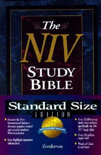 NIV Study Bible - Hardcover By Barker, Kenneth L. - GOOD - image 2