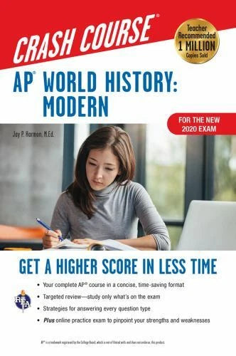 AP World History: Modern Crash Course, For the New 2020 Exam, Book  On - GOOD