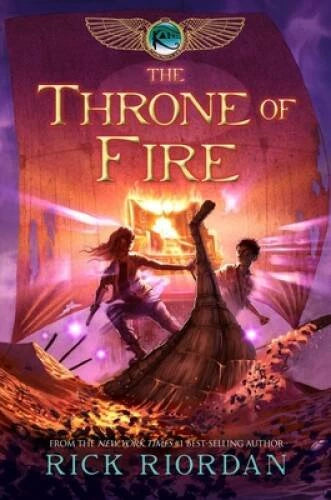 The Throne of Fire (The Kane Chronicles, Book 2) - Hardcover - VERY GOOD - image 2