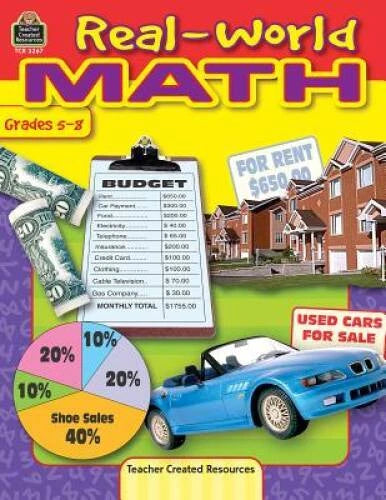 Real-World Math, Grades 5-8 - Paperback By Rhodes, Genene - VERY GOOD