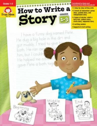 How to Write a Story, Grades 1-3 - Paperback By Evan Moor - GOOD