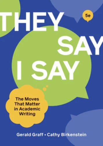 They Say I Say (Fifth Edition) - Paperback By Graff, Gerald - GOOD - image 2