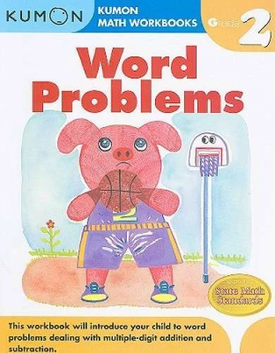 Word Problems Grade 2 (Kumon Math Workbooks) - Paperback - GOOD - image 2