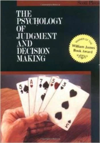 The Psychology of Judgment and Decision Making (McGraw-Hill Series in Soc - GOOD - image 2