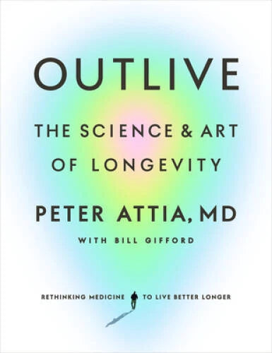 Outlive: The Science and Art of Longevity - Hardcover By Attia MD, Peter - GOOD - image 2