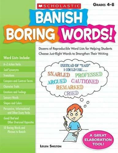 Banish Boring Words!: Dozens of Reproducible Word Lists for Helping Stude - GOOD