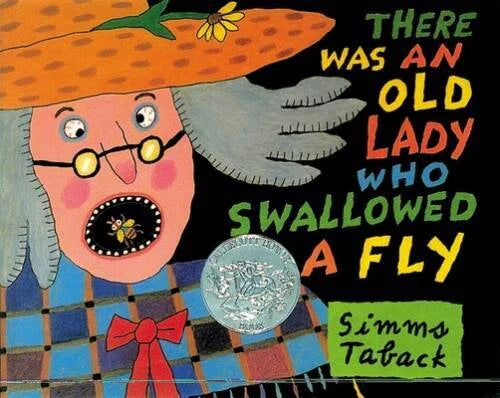 There Was an Old Lady Who Swallowed a Fly - Hardcover By Taback, Simms - GOOD - image 2