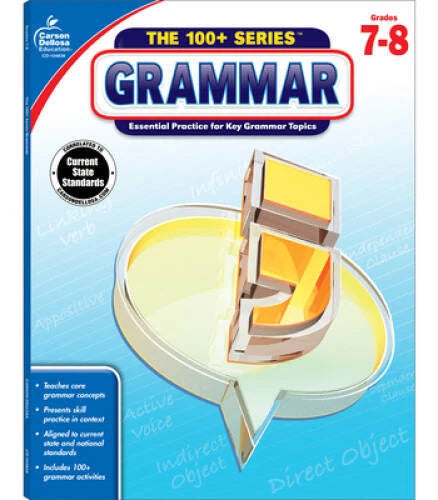 Grammar, Grades 7 - 8 (The 100 SeriesTM) - Paperback - GOOD