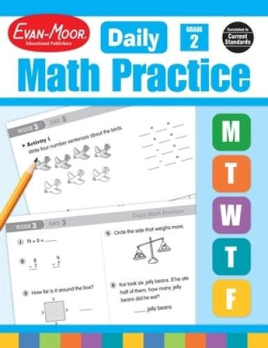 Daily Math Practice, Grade 2 - Paperback By Evan Moor - GOOD