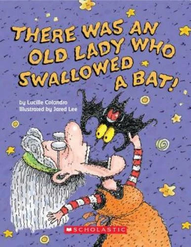 There Was an Old Lady Who Swallowed a Bat!: A Board Book - VERY GOOD - image 2