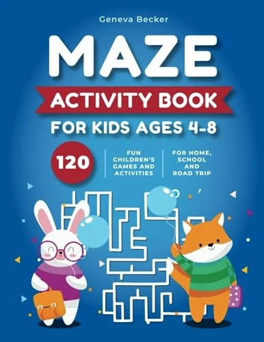 Maze Activity Book for Kids Ag - Paperback - VERY GOOD