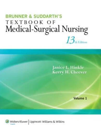 Brunner & Suddarth's Textbook of Medical-Surgical Nursing, Vol. 1 & 2 - GOOD