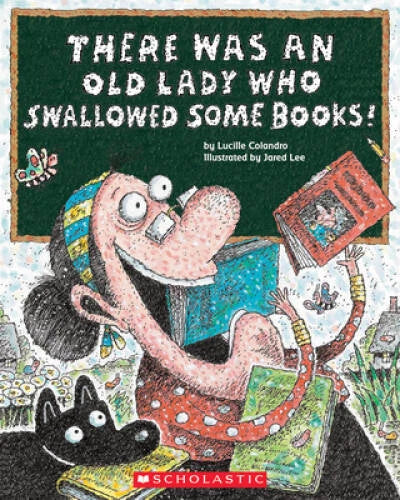 There Was an Old Lady Who Swallowed Some Books! - Paperback - VERY GOOD