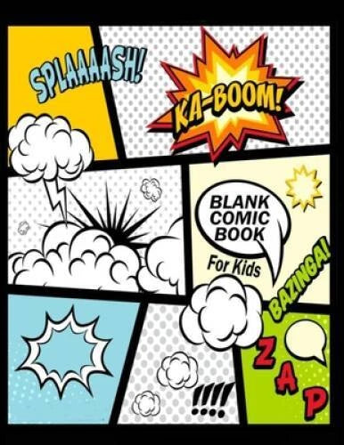 Blank Comic Book For Kids : Create Your Own Comics With This Comic B - VERY GOOD