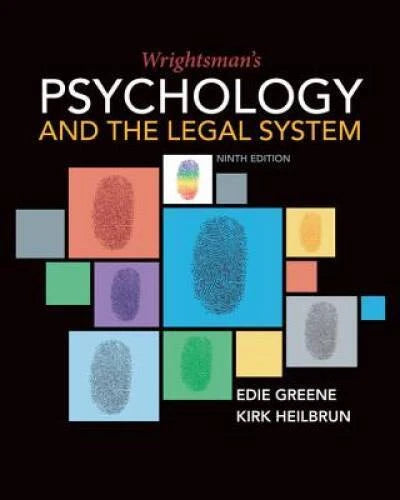 Wrightsman's Psychology and the Legal System - Hardcover - VERY GOOD