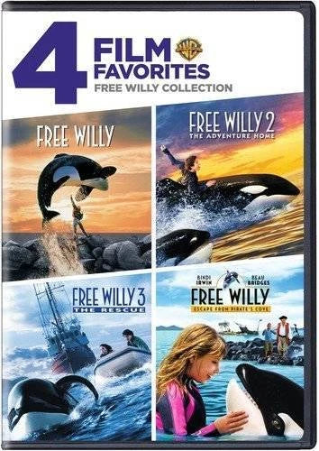 4 Film Favorites: Free Willy (Free Willy, Free Willy 2: The Adventure Hom - GOOD