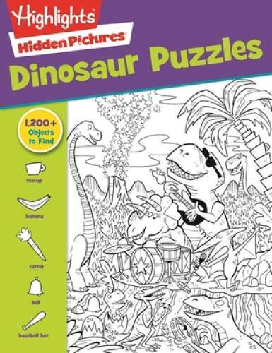 Highlights Favorite Hidden Pictures® Dinosaur Puzzles - Paperback - GOOD