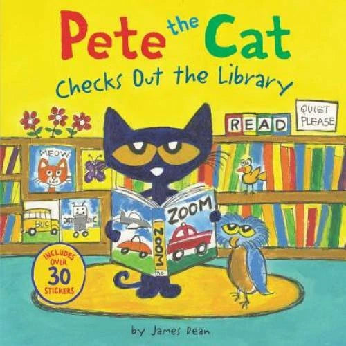 Pete the Cat Checks Out the Library - Paperback By Dean, James - VERY GOOD