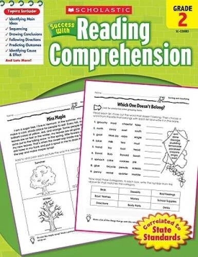 Scholastic Success with Reading Comprehension, Grade 2 - Paperback - GOOD