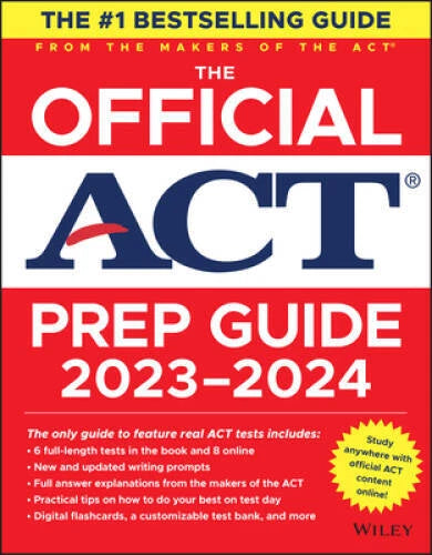 The Official ACT Prep Guide 2023-2024, (Book  Online Course) - Paperback - GOOD