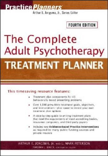 The Complete Adult Psychotherapy Treatment Planner - Paperback - GOOD