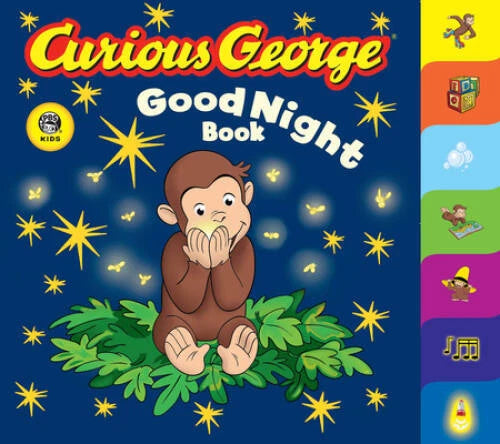 Curious George Good Night Book (CGTV Tabbed Board Book) - Board book - GOOD