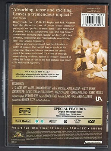 12 Angry Men 1957 Ws Sub DVD R - GOOD