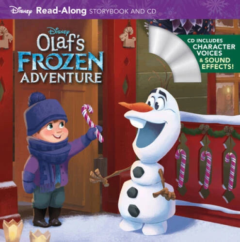 Olaf's Frozen Adventure Read-Along Storybook and CD (A Disney Story - VERY GOOD