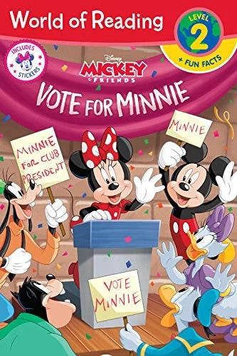 World of Reading: Minnie Vote for Minnie (Level 2 Reader plus Fun Facts) - p...