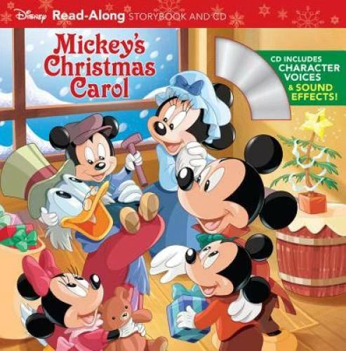 Mickey's Christmas Carol Read-Along Storybook and CD - Paperback - GOOD