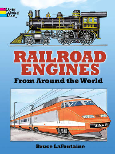 Railroad Engines from Around the World Coloring Book (Dover History Color - GOOD