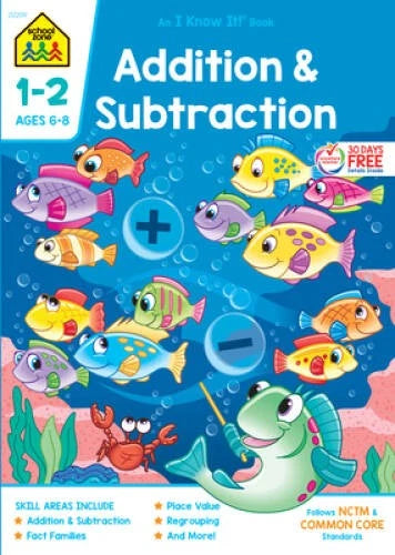 Workbooks-Addition and Subtraction Grades 1-2 - Paperback - GOOD