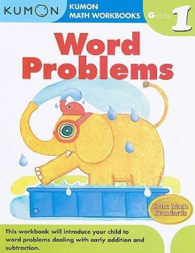 Word Problems Grade 1 (Kumon Math Workbooks) - Paperback - VERY GOOD