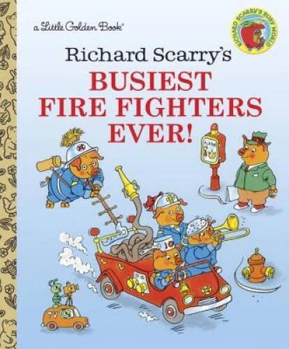 Richard Scarry's Busiest Firefighters Ever (Little Golden Books) - GOOD