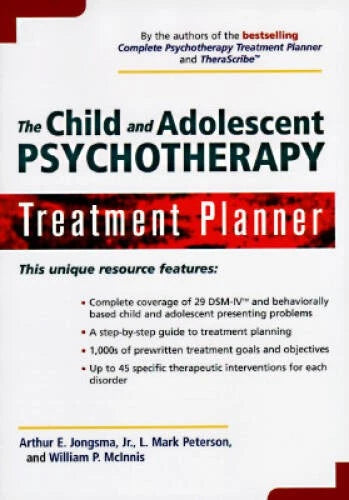 The Child and Adolescent Psychotherapy Treatment Planner - Paperback - GOOD