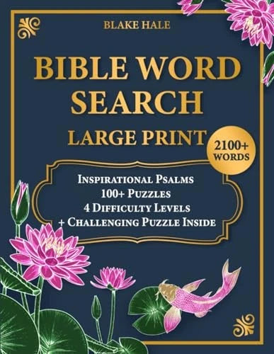 Bible Word Search Large Print: - VERY GOOD